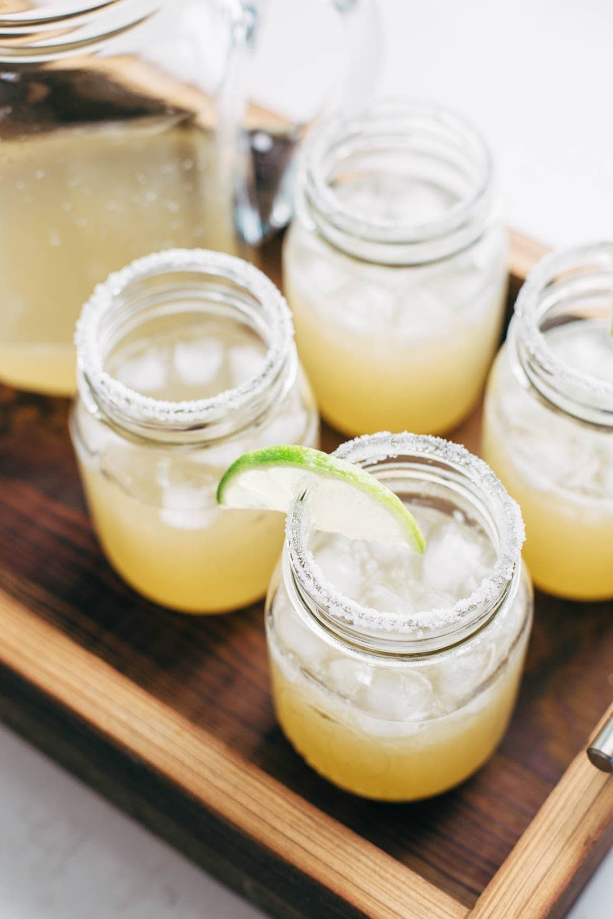 Pitcher Margaritas for a Crowd - all you need is simple syrup, lime juice, and tequila. These make THE BEST party drinks! | pinchofyum.com Pitcher Margaritas for a Crowd - all you need is simple syrup, lime juice, and tequila. These make THE BEST party drinks! | pinchofyum.com