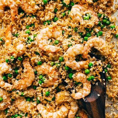 Sheet Pan Shrimp and Cauli Rice-2