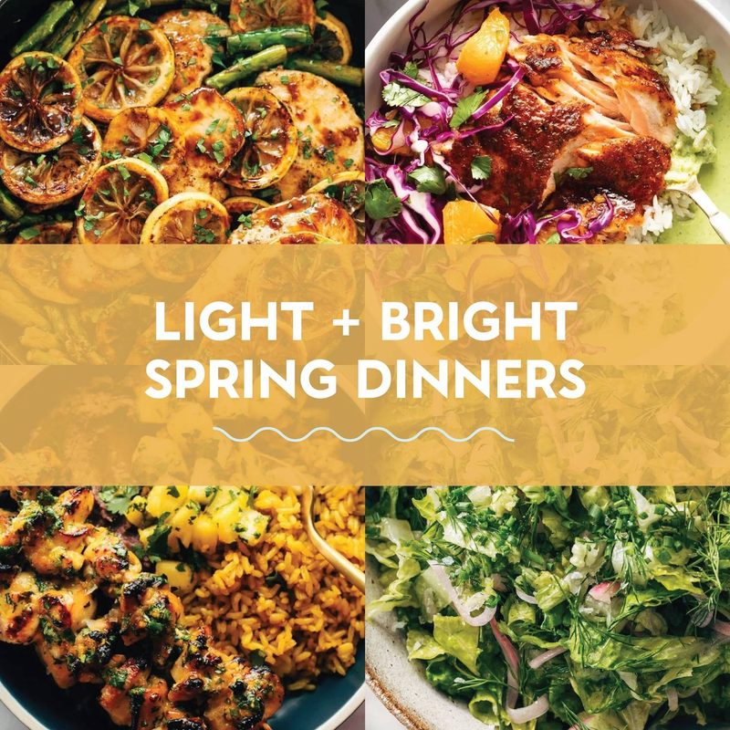 Light and bright spring dinners