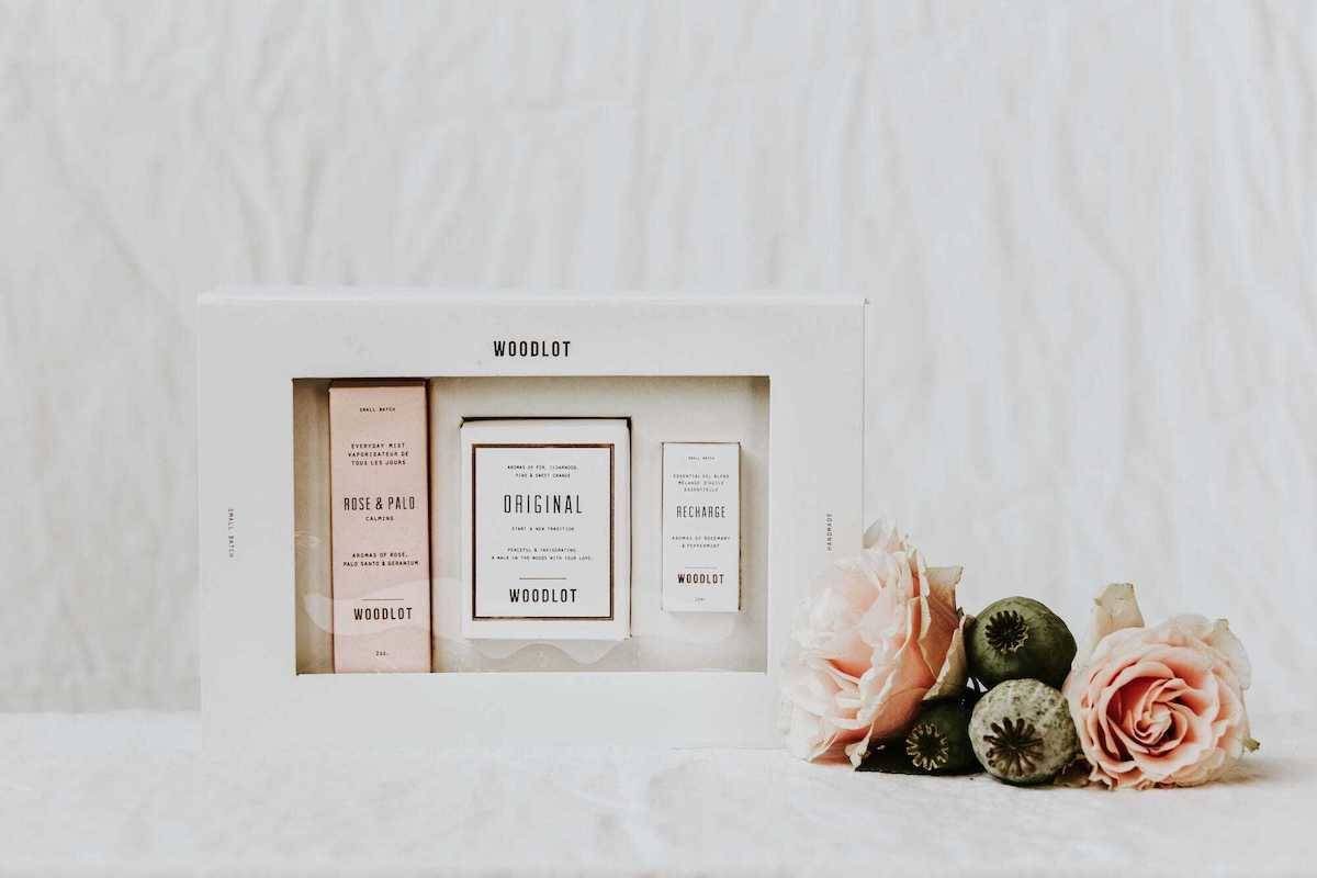 beauty shot of Woodlot gift set